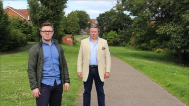 Image of Cllr Dr Antony Mullen and Duncan Crute
