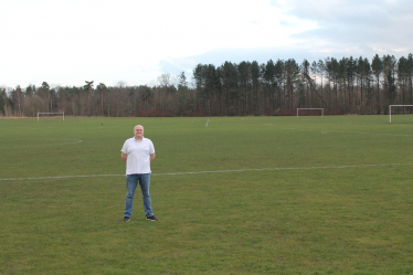 Peter Noble at the Southern Area Playing Fields 